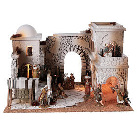 Arabian Nativity market shepherd figurines Moranduzzo 10 cm 35x50x40 cm