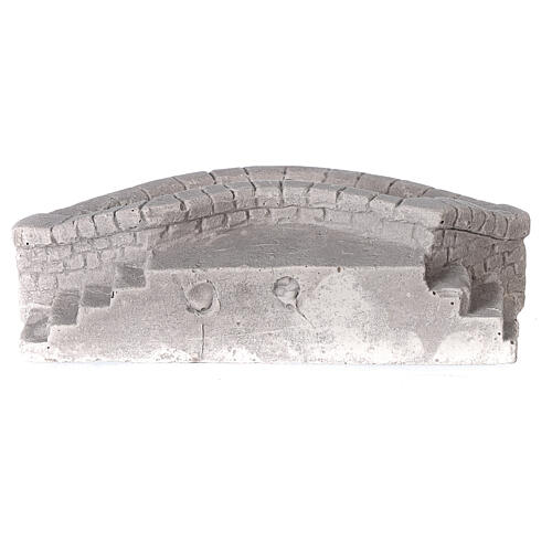 Lavadouro circular em miniatura gesso para presépio com figuras altura média 10-14 cm; medidas: 6x17x10 cm 4