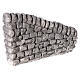 Miniature stone wall in plaster 10x5x10 cm for nativity 10-12-14 cm s3