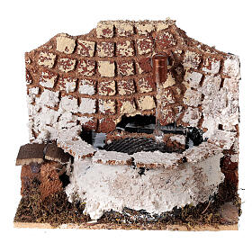 Fuentes: Fuente circular con bomba 10x15x10 cm para belén 8-10 cm