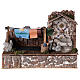 Wash house with fountain pump 25x30x15 cm for 10 cm nativity s1