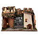 Village with lights and fountain with pump 30x45x20 for Nativity scenes 10-12 cm s1