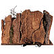 Holy Family's illuminated cave with ruined arch 35x50x25 cm for Nativity Scene s5