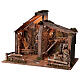 Nativity set stable watermill 45x60x35 cm for 14-16 cm statues s3
