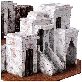 Traditional Nativity scene village with Arabic setting for 12 cm figurines