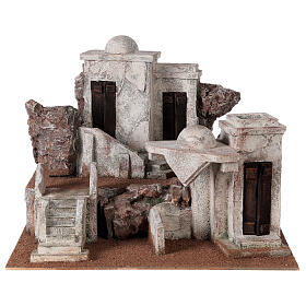 Village for nativity sets traditional 30x40x35 cm for 10 cm figurines