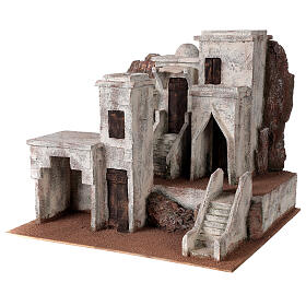 Village for Nativity scene with Arabic setting suitable for figurines of 12 cm