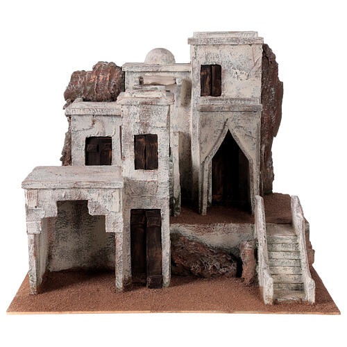 Village for Nativity scene with Arabic setting suitable for figurines of 12 cm 1