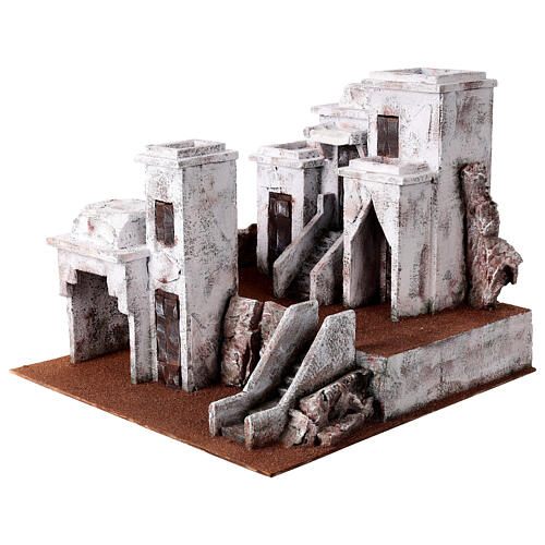 Village for Nativity scene with Arabic setting suitable for figurines of 12 cm 6