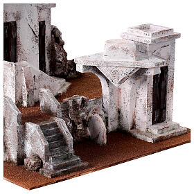 Village with Arabic setting for Neapolitan nativity scene, suitable for 12 cm figurines