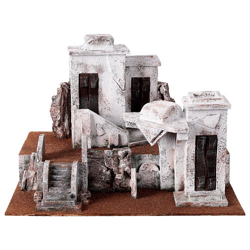 Borgo arabo presepe storico 34x45x38 cm per statue 12 cm 1