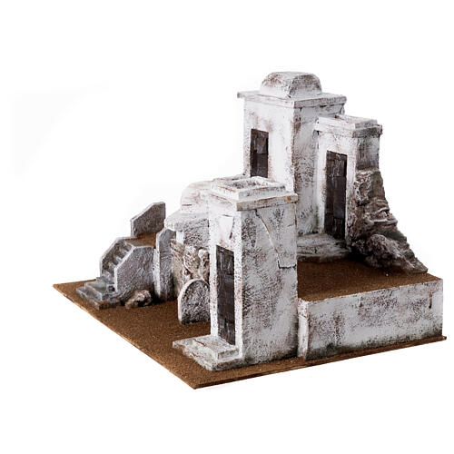 Borgo arabo presepe storico 34x45x38 cm per statue 12 cm 3