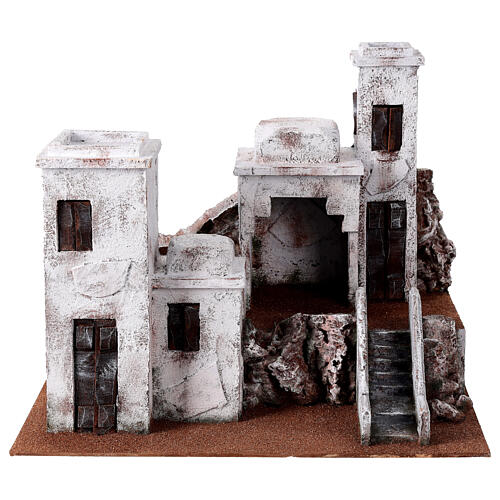 Ambientação casas árabes para presépio de Natal com figuras altura média 12 cm, 40x45x38 cm 5