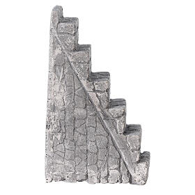 Escalier en plâtre crèche 10x15x5 cm pour santons 8-14 cm