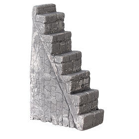 Schody z gipsu do szopki, 10x15x5 cm, do figurek 8-14 cm
