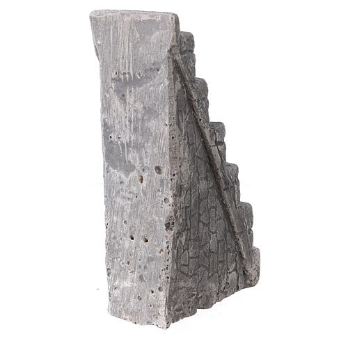 Schody z gipsu do szopki, 10x15x5 cm, do figurek 8-14 cm 4