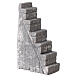Schody z gipsu do szopki, 10x15x5 cm, do figurek 8-14 cm s2