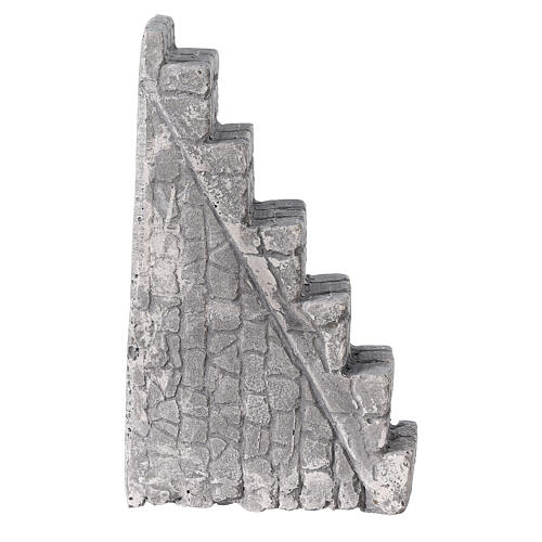 Escada em miniatura de gesso para presépio com figuras altura média 8-14 cm, 9x14x4 cm 1
