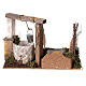 Miniature well and bucket nativity 15x20x15 cm statues 8-10 cm s4
