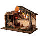 Hut with illuminated ladder 35x50x30 cm for 16 cm Nativity scene s3