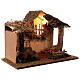 Illuminated stable with steps 35x50x30 cm nativity 16 cm s4
