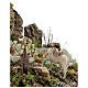 Nativity setting shepherd with horse working fountain 21x24x21 cm figures 10 cm s2