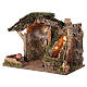 Stable with waterfall and lights 35x50x25 cm for Nativity Scene with characters of 10-12 cm s3