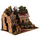 Village with electric fire 15x20x15 cm for Nativity scenes 8-10 cm s3