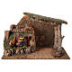 Hut with waterfall with pump 40x60x35 cm for Nativity scene 8-10 cm s1