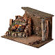 Nativity stable with waterfall with pump 40x60x35 cm for 8-10 cm nativity s3