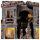 Pueblo belén iluminado con arcada 50x45x30 para estatuas 10 cm s2