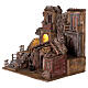 Illuminated village with tool shed 40x35x45 for statues 10 cm s3
