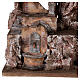 Pueblo belén iluminado con fuente 45x45x35 para estatuas 10 cm s2