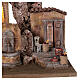 Nativity scene town lighted with fountain 40x45x35 cm for 10 cm figures s4