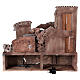 Lighted nativity village with archway and balconies 55x60x45 cm for 12 cm figures s5