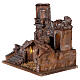 Nativity village with stable lighted 45x45x35 cm for 10 cm figures s3