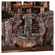 Pueblo belén iluminado fuente escalera 55x60x40 estatuas 12 cm s4