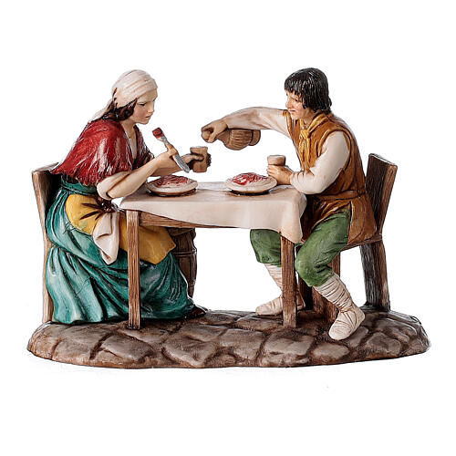 Borgo presepe completo arcata 40x50x40 statue 10 cm Moranduzzo 5