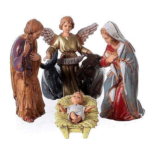 Full Nativity Scene setting 40x50x40 cm for Moranduzzo characters of 8 cm 4