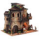Hamlet with porch and balcony for Nativity Scene of 8 cm 40x40x30 cm, Moranduzzo's characters s3