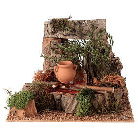 Fire with pot for Nativity Scene with 10-12 cm figurines
