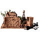 Bivouac setting with flame effect for Nativity scene 12-14 cm s4