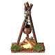 Lagerfeuer mit Flammeneffekt – Miniatur für 8–10 cm Krippe s1