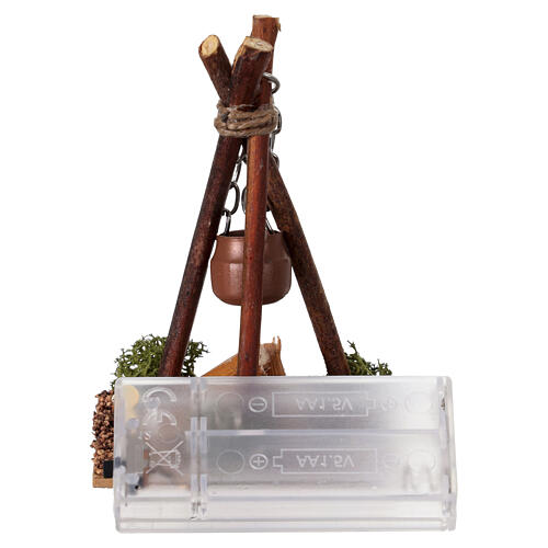 Ogień efekt płomienia szopka miniaturowa 8-10 cm 4