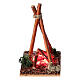 Fire with flame effect for Nativity Scene with 8-10 cm figurines s2