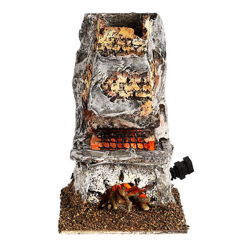 Oven with flame effect light for Nativity scene 8-10 cm 1