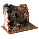 Eckofen in Mauer mit Flamme für Krippe, 8-10 cm s4