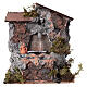 Working masonry fountain Nativity scene 8-10 cm 15x10x15 cm s5