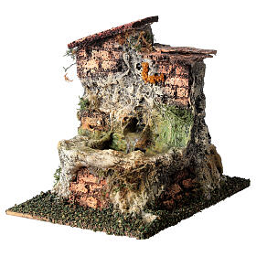 Fountains: Working fountain with jug Nativity scene 10-12 cm