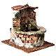 Working fountain in cork for Nativity scene 10-12 cm s2